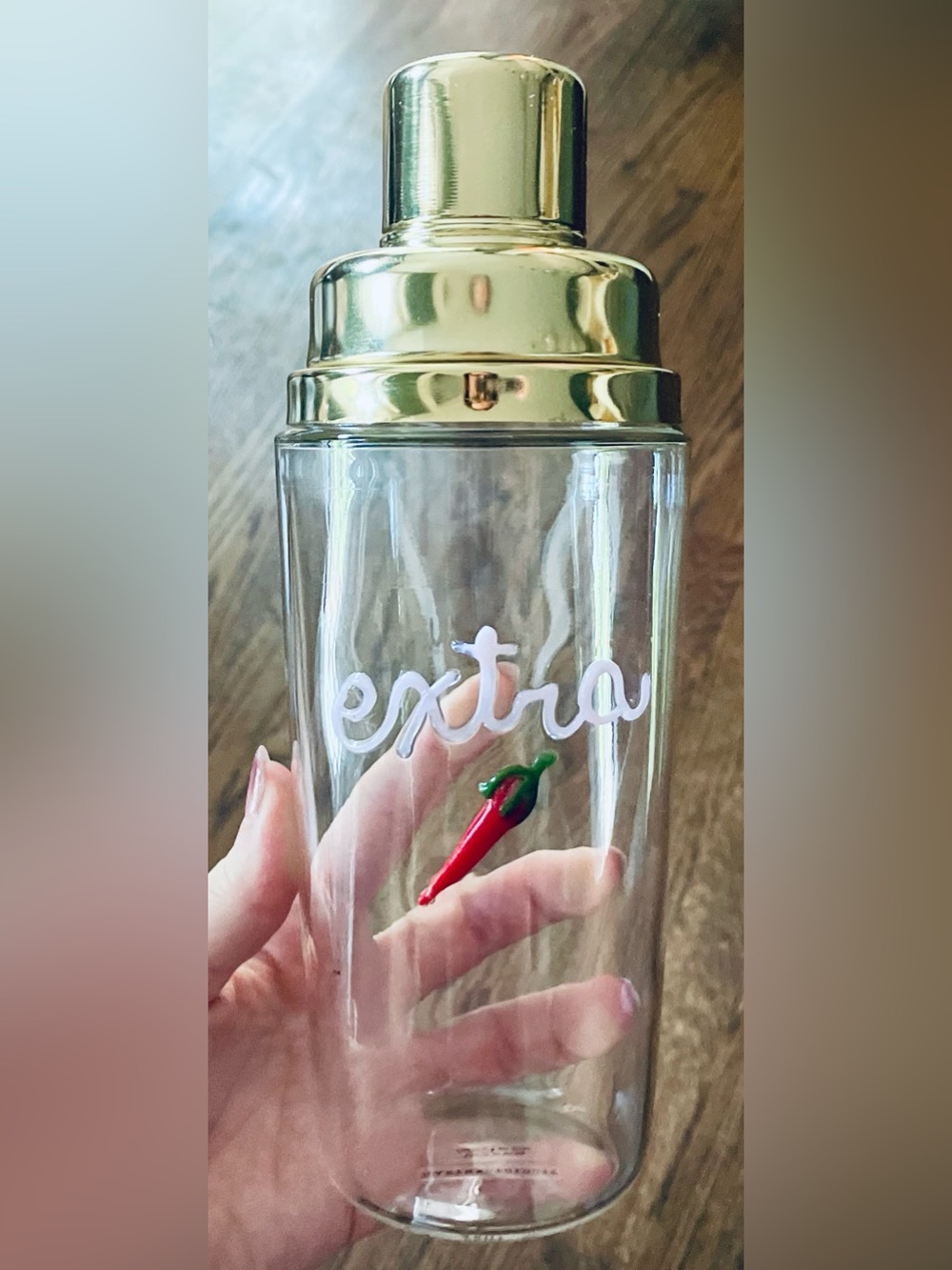 New Anthropologie Icon Cocktail Shaker Extra Spicy Pepper Margarita Bloody Mary